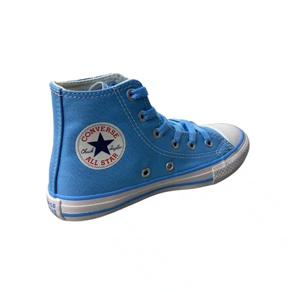 All Star Stich Azul Branco Fechamento Cadarço 