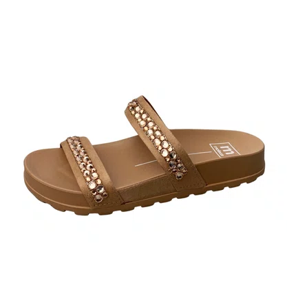 Birken Moleca Feminina Nude Tira Cravejada 