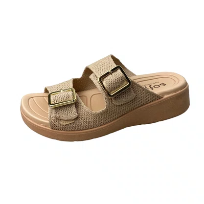 Birken Softli Feminina Sand Fivelas Douradas 
