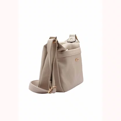 Bolsa Chenson Feminina Bege Fechamento Zíper 