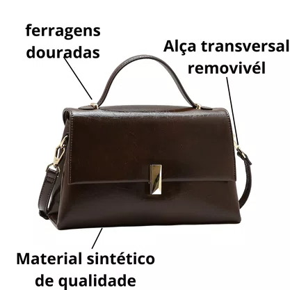 Bolsa Chenson Feminina Café Alça Mão