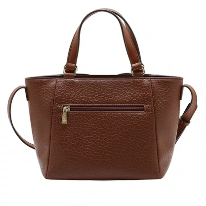 Bolsa Chenson Feminina Café Fecho Zíper 
