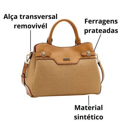 Bolsa Chenson Feminina Marrom Alça mão 
