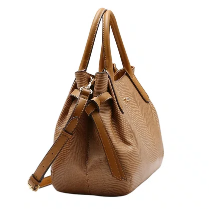 Bolsa Chenson Feminina Marrom Alça Mão 