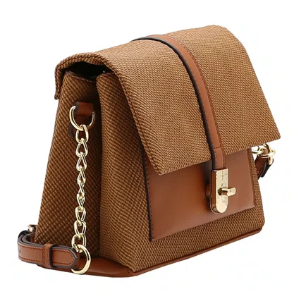 Bolsa Chenson Feminina Marrom Alça Transversal 