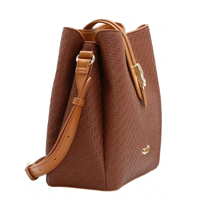 Bolsa Chenson Feminina Marrom Alça Transversal 