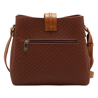 Bolsa Chenson Feminina Marrom Alça Transversal 