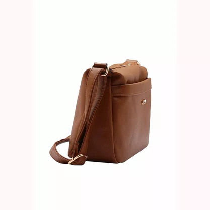 Bolsa Chenson Feminina Marrom Fechamento Zíper 