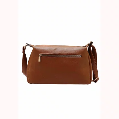 Bolsa Chenson Feminina Marrom Fechamento Zíper 
