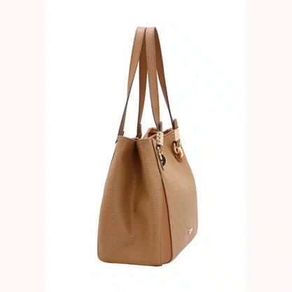 Bolsa Chenson Feminina Marrom Ferragens Douradas 