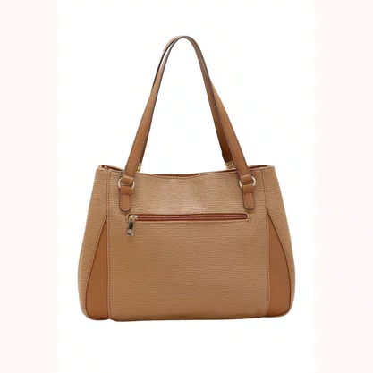 Bolsa Chenson Feminina Marrom Ferragens Douradas 