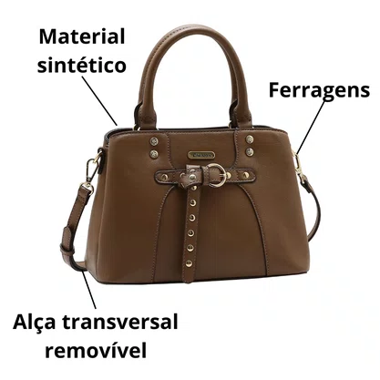 Bolsa Chenson Feminina Natural Alça Mão 