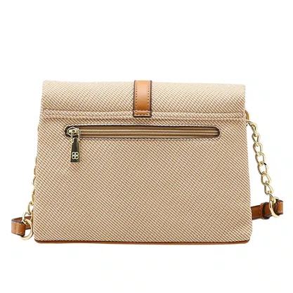 Bolsa Chenson Feminina Nude Alça Transversal 