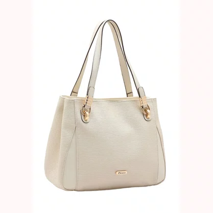 Bolsa Chenson Feminina Off White Ferragens Douradas  