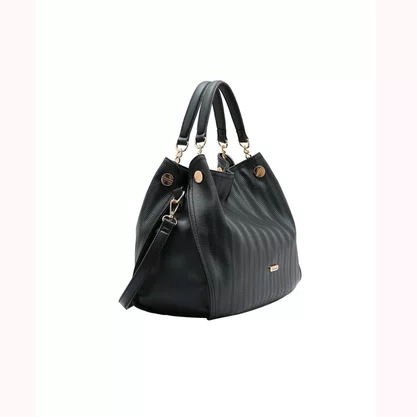 Bolsa Chenson Feminina Preta Fechamento Zíper 