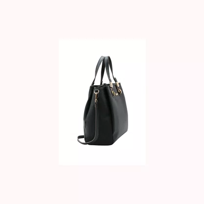 Bolsa Chenson Feminina Preta Ferragens Douradas 