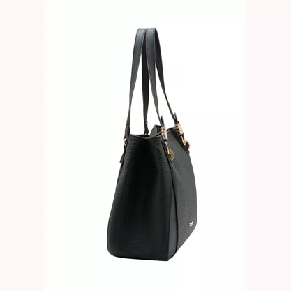 Bolsa Chenson Feminina Preta Ferragens Douradas 