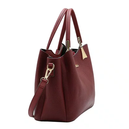 Bolsa Chenson Feminina Vinho Ferragens Douradas 