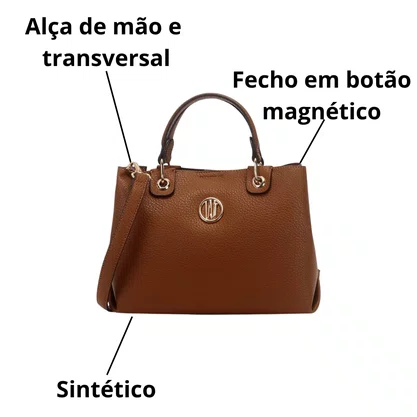 Bolsa Wj Feminina Caramelo Alça Transversal Removível