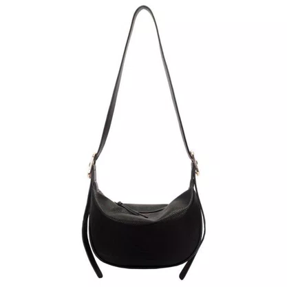 Bolsa Wj Feminina Preta Fecho Zíper