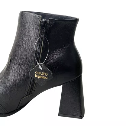 Bota Bebecê Feminina Preto Couro