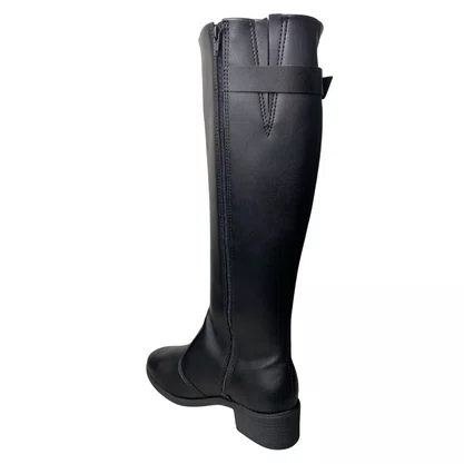 Bota Beira Rio Feminina Preto Cano Alto 