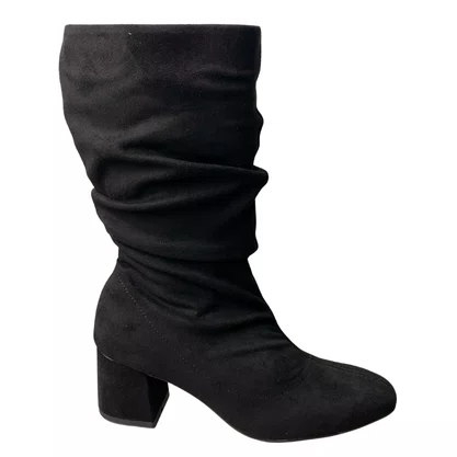 Bota Beira Rio Feminina Preto Salto Bloco 