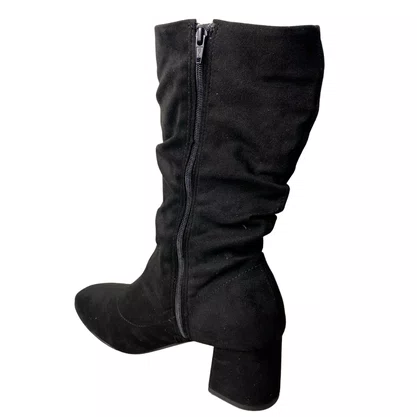 Bota Beira Rio Feminina Preto Salto Bloco 