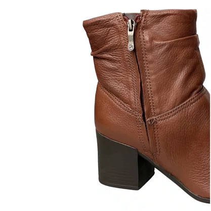 Bota Bottero Feminina Conhaque Couro
