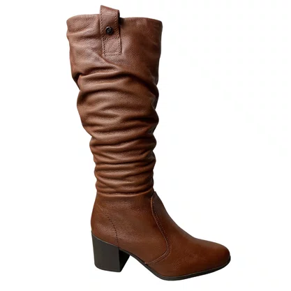 Bota Bottero Feminina Conhaque Couro 