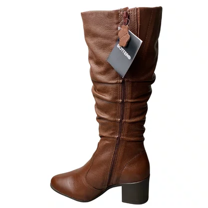 Bota Bottero Feminina Conhaque Couro 