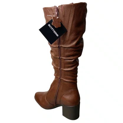 Bota Bottero Feminina Conhaque Couro 