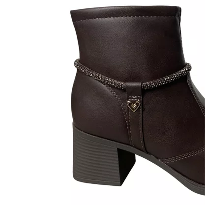 Bota Mississipi Feminina Café Cano Baixo 