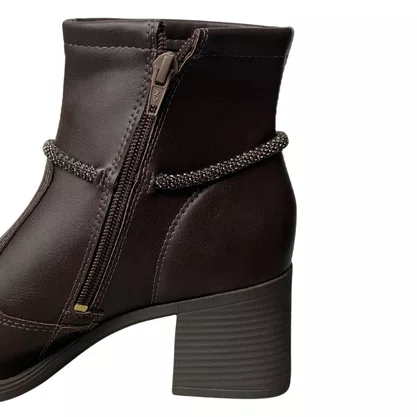 Bota Mississipi Feminina Café Cano Baixo 