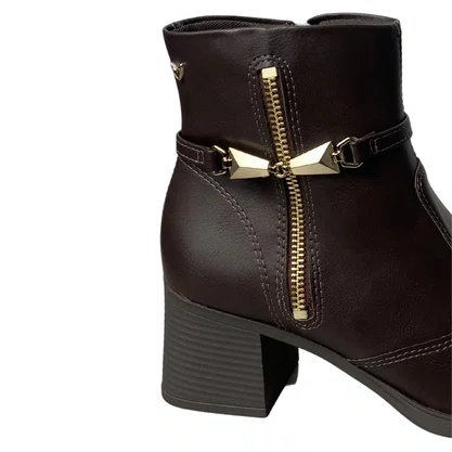 Bota Mississipi Feminina Café Cano Baixo 