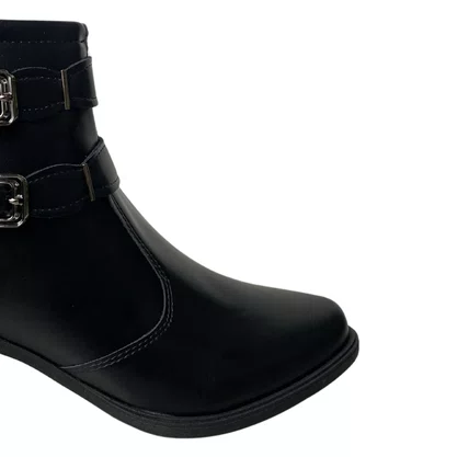 Bota Mississipi Feminina Preto Cano Baixo 