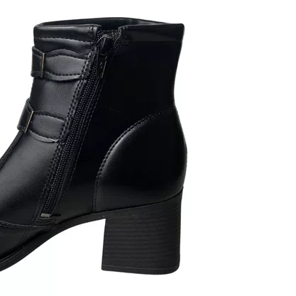 Bota Mississipi Feminina Preto Cano Baixo 