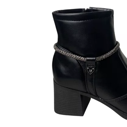 Bota Mississipi Feminino Preto Cano Baixo 