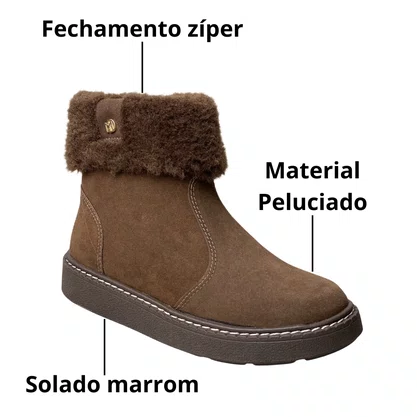Bota Modare Feminina Cacau Fecho Zíper