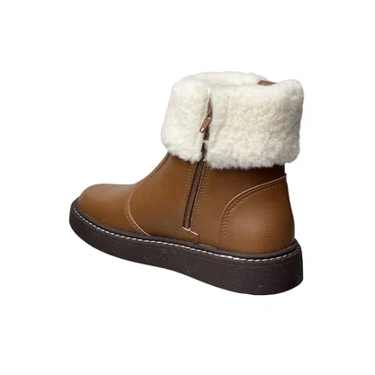 Bota Modare Feminina Caramelo Fecho Zíper 