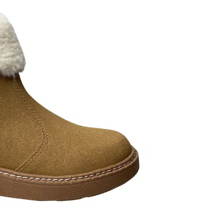 Bota Modare Feminina Caramelo Fecho Zíper 