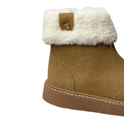 Bota Modare Feminina Caramelo Fecho Zíper 
