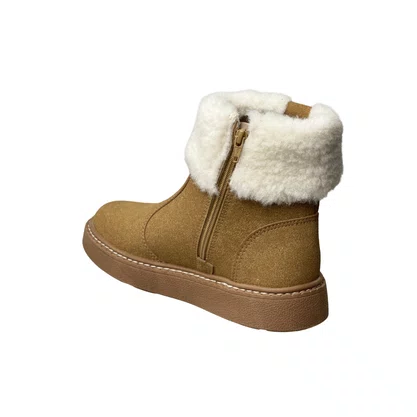 Bota Modare Feminina Caramelo Fecho Zíper 