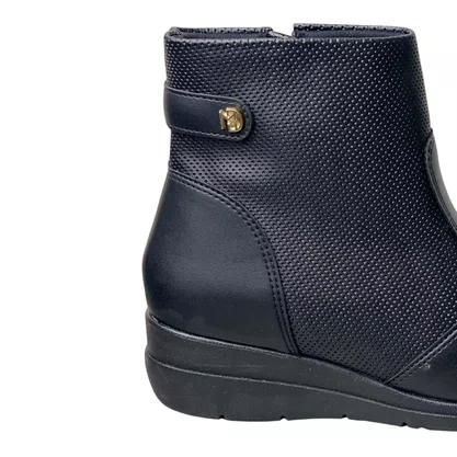 Bota Modare Feminina Preto Fecho Zíper 