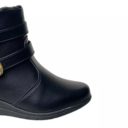 Bota Modare Feminina Preto Fecho Zíper