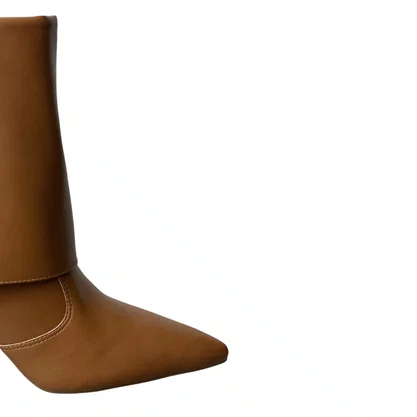 Bota Offline Feminina Caramel Salto Bloco 