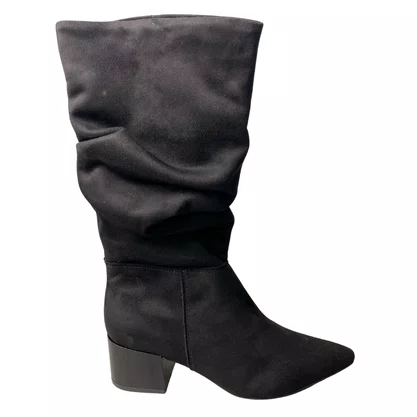 Bota Offline Feminina Preto Bico Fino 