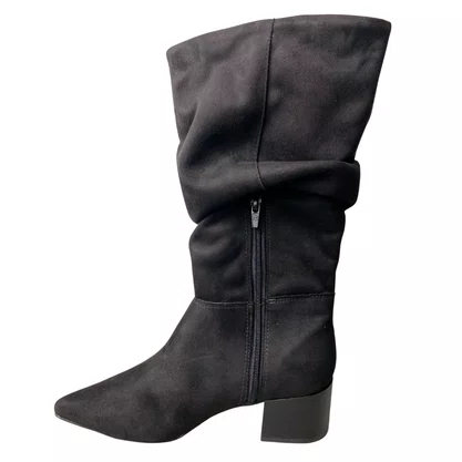 Bota Offline Feminina Preto Bico Fino 