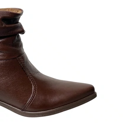 Bota Pegada Feminina Frontier Pinhão Couro 