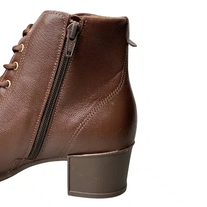 Bota Pegada Feminina Frontier Pinhão Couro 